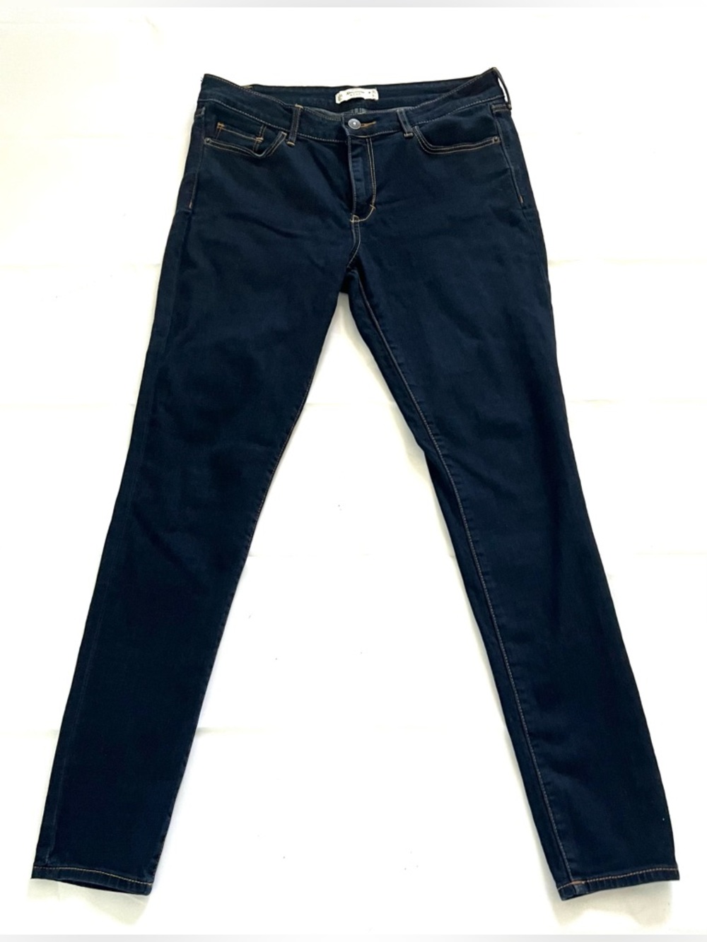 Abercrombie & Fitch Women’s 30 X 31 Dark Blue Skinny Stretch Denim Rocker